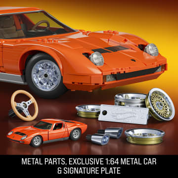 Mattel Brick Shop Hot Wheels '71 Lamborghini Miura P400 SV