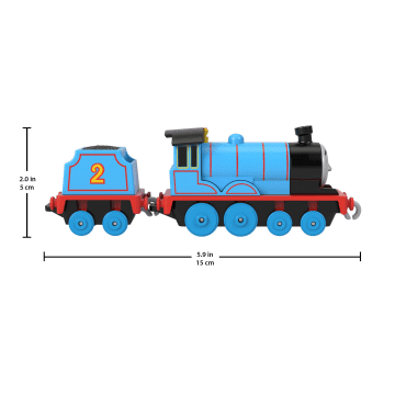 Thomas & Friends Edward Diecast Metal Push-Along Toy Train Engine With Tender For Preschool Kids - Imagen 5 de 6
