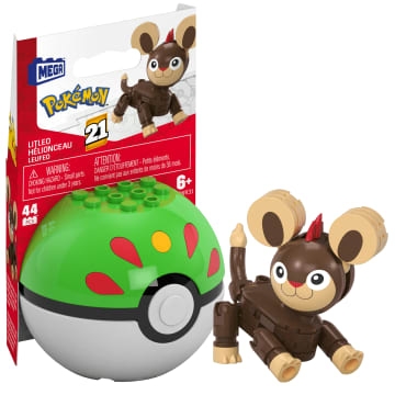MEGA Pokémon Juguete de Construcción Pokébola Litleo