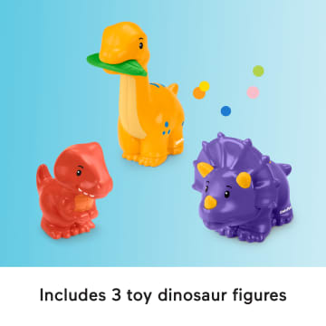 Fisher-Price Little People Dinosaur Village & Play Mat Toddler Playset, 3 Toy Figures - Image 5 of 6