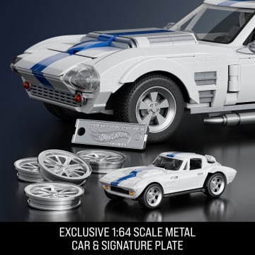 Mattel Brick Shop Hot Wheels Corvette Grand Sport Building Toy Kit (918 Pieces), For Collectors - Image 5 of 6