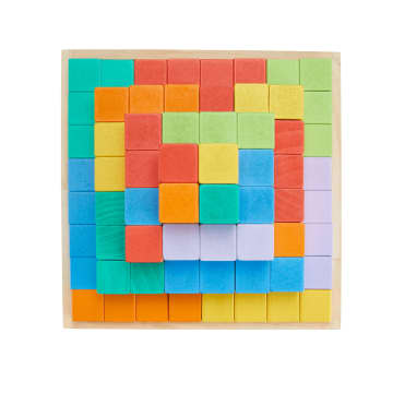 Fisher-Price  Blocs à Empiler en Bois, 65Éléments en Bois