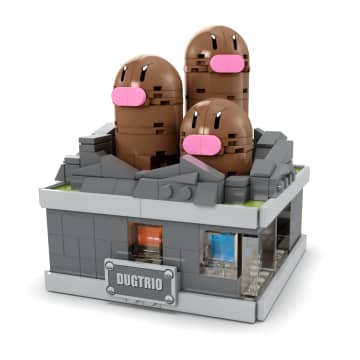 MEGA Pokémon Jogo de Construção Miniatura do Dugtrio com Movimento - Image 5 of 6