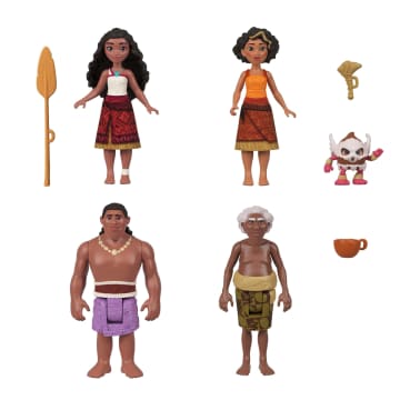 Disney Moana 2 Moana's Canoe Crew Playset With 5 Small Dolls & 3 Accessories, Inspired By The Movie - Image 4 of 6