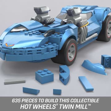 MEGA Hot Wheels Twin Mill Vehicle Building Kit (635 Pieces) For Collectors - Imagem 2 de 5