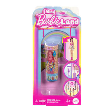 Barbie Mini Barbieland Color Reveal Dolls, 1.5-Inch Doll With Surprise Water Reveal