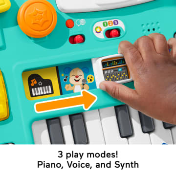 Fisher-Price Laugh & Learn Mix & Learn DJ Table Musical Learning Toy For Baby & Toddler, Multilanguage Version