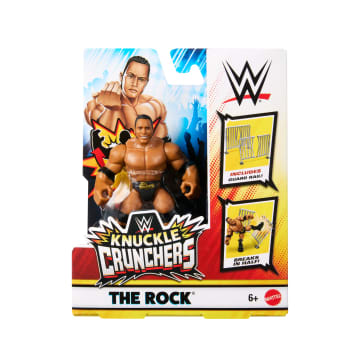 WWE Knuckle Crunchers Action Figures & Accessories, Bone-Crunching Movement, 3.25-Inch