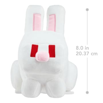 Minecraft Plush White Rabbit Toy, 8-Inch Collectible Soft Doll Inspired By Video Game Character - Image 5 of 6