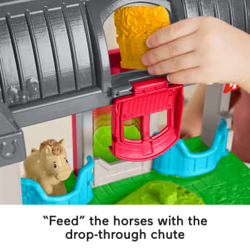 Fisher-Price Little People Friendly Horses Stable Toddler Playset With Sounds, 6 Play Pieces - Imagem 4 de 6