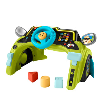 Fisher-Price Laugh & Learn Sit & Steer Driver Activity Center Baby & Toddler Learning Toy, Multilanguage Version - Image 1 of 6