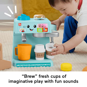 Fisher-Price Laugh & Learn Learn & Serve Coffee Café Toddler Electronic Toy, 10 Play Pieces - Imagem 6 de 6