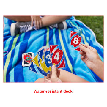 UNO Splash Card Game With Waterproof Cards And Portable Clip For Travel - Image 3 of 6