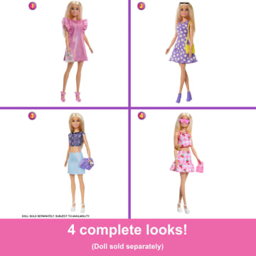 Barbie Dream Closet Toy Playset With Clothes & Accessories, 3-Ft-Wide With 25+ Pieces - Image 5 of 6