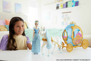 Disney Princess Cinderella's Rolling Carriage & Horse With Brushable Mane & Tail - Imagem 2 de 6