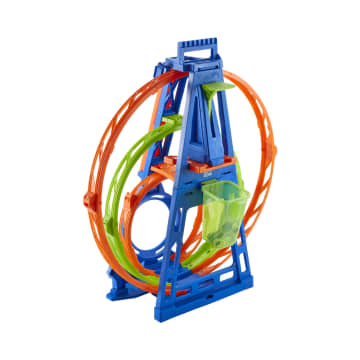 Hot Wheels Track With 1 Hot Wheels Car, Triple Loop Kit Track Set - Imagen 5 de 6