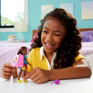 Barbie Family & Friends Chelsea Playtime Kitty Backpack Doll And Accessories, Backpack With Kitten Play Piece