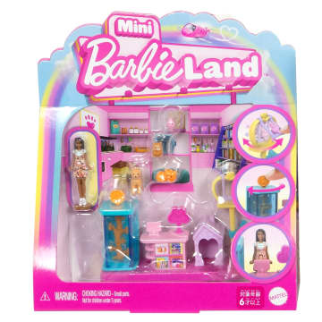 Barbie Mini Barbie Land Doll House Playsets With 1.5-Inch Doll, Furniture & Accessories