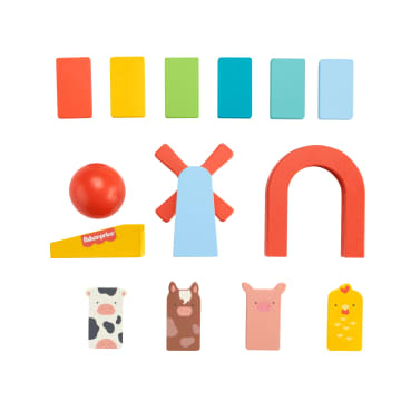 Fisher-Price  Coffret de Jeu Dominos en Bois, 72Éléments en Bois - Imagen 6 de 6