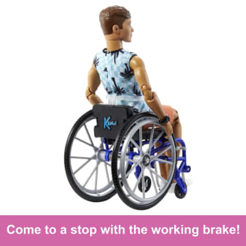 Ken Doll With Wheelchair & Ramp, Barbie Fashionistas, Brunette - Image 4 of 6