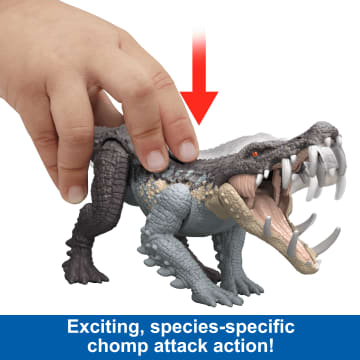 Jurassic World Strike Attack Kaprosuchus Dinosaur Toy With Single Strike Action - Image 2 of 6