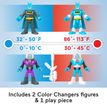 Imaginext DC Super Friends Batman Figure Set With Mr. Freeze And Color-Changing Action