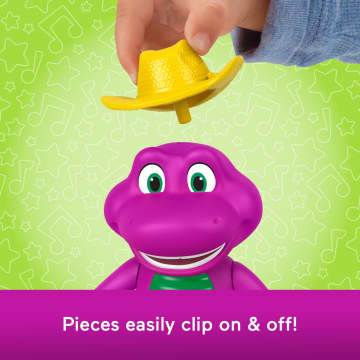 Fisher-Price Barney's World Dress Up Barney Set, 1 Figure & 20 Pieces - Imagen 3 de 6