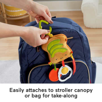 Fisher-Price Brunch & Go Avocado Toast infant Stroller Toy - Image 5 of 6
