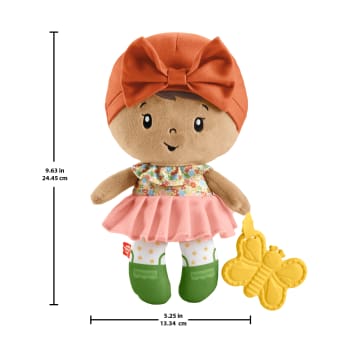 Fisher-Price Cuddle & Chime First Babydoll Infant Sensory Toy, Styles May Vary