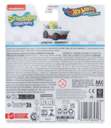 Hot Wheels RacerVerse Veículo de Brinquedo Bob Esponja - Imagen 6 de 6