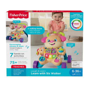 Fisher-Price Laugh & Learn Smart Stages Learn With Sis Walker Baby & Toddler Educational Toy