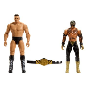 WWE Championship Showdown Rey Mysterio & Gunther 2-Pack Action Figures & Accessory - Image 5 of 6