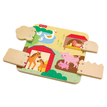 Fisher-Price-La Planche en Bois des Animaux de La Ferme-Pour Bébé - Imagen 4 de 6