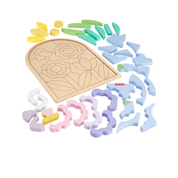 Casse-Tête de Fleurs en Bois Fisher-Price®, Pour enfants d'Âge Préscolaire, 37Éléments en Bois - Image 4 of 6