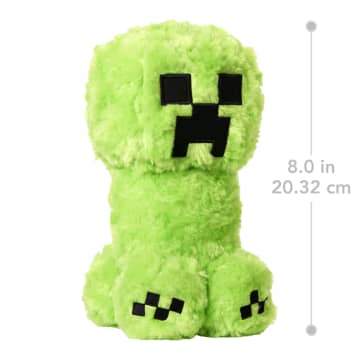 Minecraft Creeper Plush Toy, 8-Inch Collectible Soft Doll Inspired By A Minecraft Movie