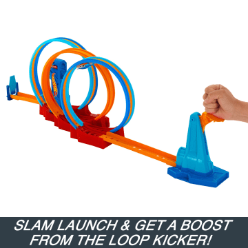 Hot Wheels Track Set, Ultra Hots Loop Madness With 3 Loops & 1 Hot Wheels Car - Image 3 of 6