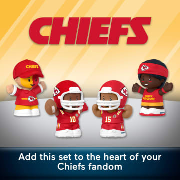 Little People Collector Kansas City Chiefs Officially Licensed NFL Special Edition Set, Series 2 - Imagen 3 de 6
