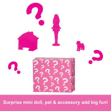 Barbie Mini Barbieland Doll House Playsets With 1.5-inch Doll, Furniture & Accessories - Imagen 5 de 6