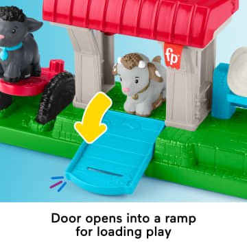 Fisher-Price Little People Feed & Play Goat Yard Playset For Toddlers With 3 Pieces - Image 3 of 6
