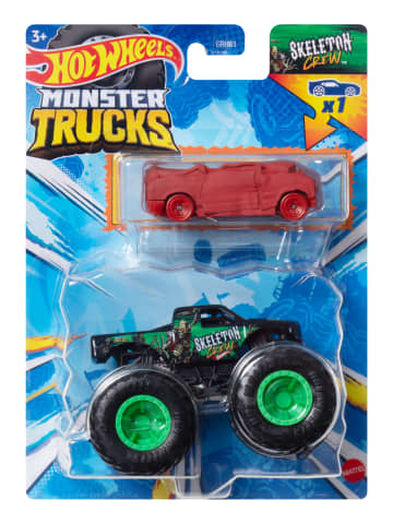 Hot Wheels Monster Trucks Vehículo de Juguete Camión Skeleton Crew + Blind Sided - Imagen 6 de 6