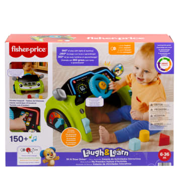 Fisher-Price Laugh & Learn Sit & Steer Driver Activity Center Baby & Toddler Learning Toy, Multilanguage Version - Image 6 of 6