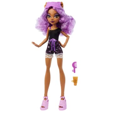 Monster High Muñeca Reveal Pijamas Monstruosas Clawdeen