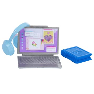Barbie-J’Aime L’École-Coffret Poupée Blonde en Tenue et 7Accessoires