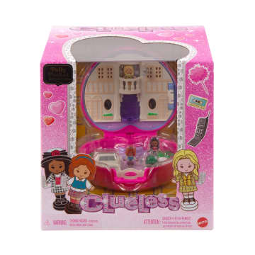 Polly Pocket Micro Dolls And Playset, Collector Clueless Compact With Toy Car, Hat And Phone Accessories - Image 6 of 6