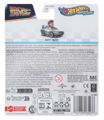 Hot Wheels RacerVerse Vehículo de Juguete Marty McFly - Imagen 6 de 6
