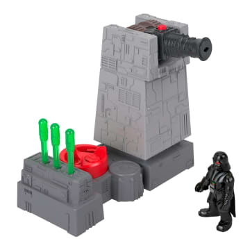 Imaginext Star Wars Death Star Turret Toy Cannon With Darth Vader Diecast Character Key