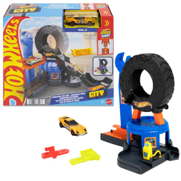 Hot Wheels City Downtown Tire Shop | Mattel