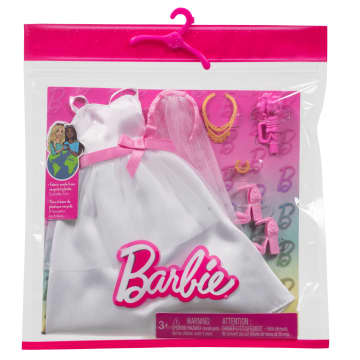 Barbie Clothes, Bridal Fashion Pack For Barbie Doll On Wedding Day
