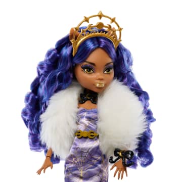 Monster High Doll, Clawdeen Wolf Howliday Edition in Purple Gown - Image 2 of 6