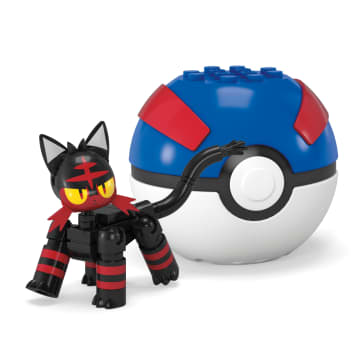 MEGA Pokémon Jogo de Construção Pokébola Litten - Imagen 5 de 6